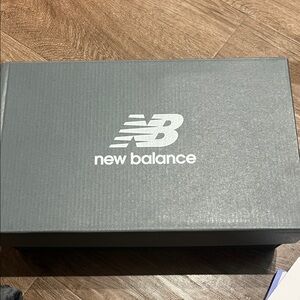 New Balance Charcoal Shoe Box with White Logo